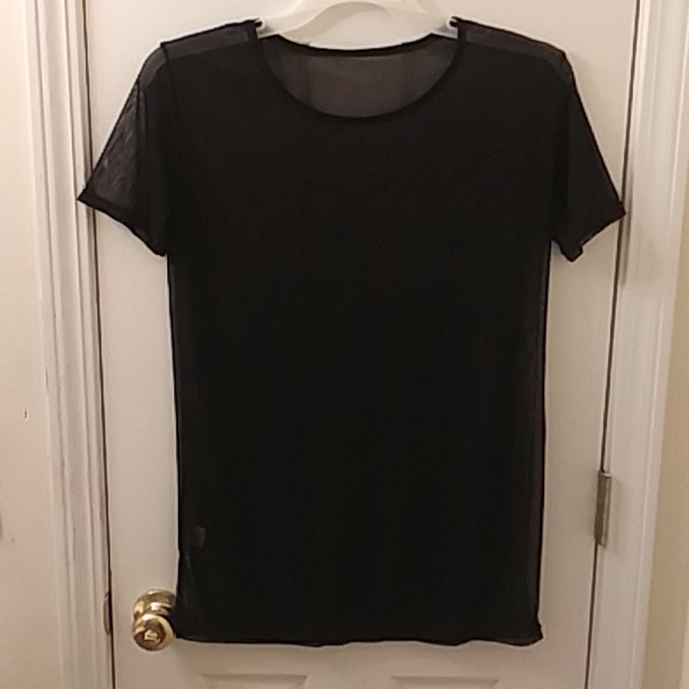 Sheer Black Top